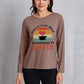 TODAY'S GOOD MOOD IS SPONSORED BY COFFEE Round Neck T-Shirt