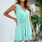 Surplice Sleeveless Romper