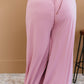 Zenana Easy Breezy Full Size Palazzo Pants in Light Rose