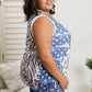 Vocal Mesa Point Printed Sleeveless Cardigan
