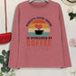TODAY'S GOOD MOOD IS SPONSORED BY COFFEE Round Neck T-Shirt