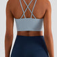 Chic Start Crisscross Back Sports Bra