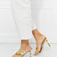 Cape Robbin Chunky Chain Detail Heels in Yellow
