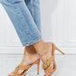 Cape Robbin Chunky Chain Detail Heels in Nude