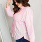 Davi & Dani Full Size Striped Color Block Curved Hem Shirt