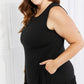 Zenana Head Over Heels Full Size Sleeveless Ruffle Hem Dress