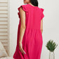 Cotton Bleu Pure Bliss Full Size Ruffle Sleeve Dress