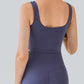 Cropped Square Neck Yoga Tank