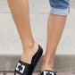 Weeboo Crystal Skies Rhinestone Buckle Slide Sandals