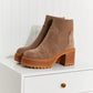 WeeBoo Strive For More Chunky Sole Sock Booties in Taupe