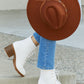DDK Love and Lattes Quilted Lace-Up Heeled Booties