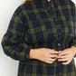 Davi & Dani Make an Entrance Full Size Button Front Shirt Dress
