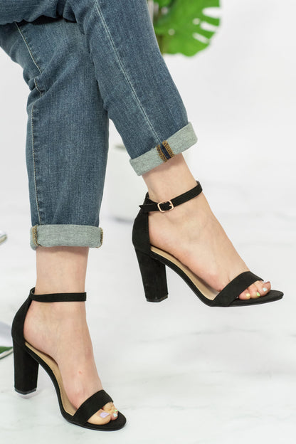 DDK New Heights Heeled Sandals in Black