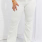 Zenana Clementine Full Size High-Rise Bootcut Jeans in Ivory