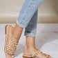 Cape Robbin Never Too Late Studded Strappy Slide-On Sandals