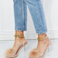 Cape Robbin Fur Strap Chain Detail Heels