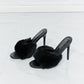 Cape Robbin Fur Strap Open-Toe Heels