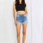Vervet by Flying Monkey Full Size High-Waist Cuffed Denim Shorts