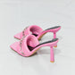 Cape Robbin Chain Detail Slide-On Heels in Pink