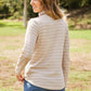 CY Fashion Since When Full SIze Striped Long Sleeve Turtleneck Top