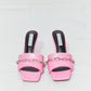 Cape Robbin Chain Detail Slide-On Heels in Pink