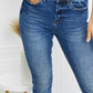 Vervet by Flying Monkey Full Size Raw Hem Cropped Jeans