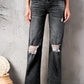 Distressed Bootcut Jeans