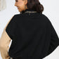 Two-Tone Drop Shoulder Knit Top