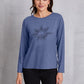 SUNSHINE COFFE Round Neck Long Sleeve T-Shirt