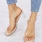 DDK On Your Toes Clear Block Heels