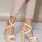 DDK From the Top Braided Platform Heels