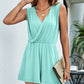 Surplice Sleeveless Romper