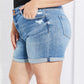 Vervet by Flying Monkey Full Size High-Waist Cuffed Denim Shorts
