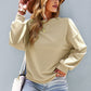 Dropped Shoulder Balloon Sleeve Sweatshirt