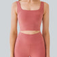 Cropped Square Neck Yoga Tank
