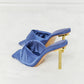 Cape Robbin Metal Detail Satin Heel