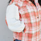 Davi & Dani Somewhere in Seattle Full Size Plaid Teddy Sleeve Shacket