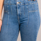 Zenana Seam Detail Bootcut Jeans