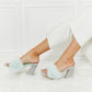 Cape Robbin Fur Strap Rhinestone Block Heels