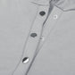 Drop Shoulder Quarter Snap Up Hoodie