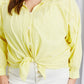 Davi & Dani Full Size Buttoned Curved Hem Shirt