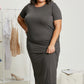 Zenana Think Cheerful Thoughts Full Size Maxi T-Shirt Dress