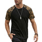 Camouflage Raglan Print Tee