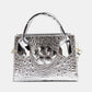 Textured PU Leather Crossbody Bag