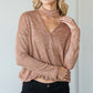 CY Fashion Full Size Cutout Dropped Shoulder Knit Top