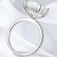 5.52 Carat Moissanite Side Stone Ring