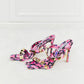 Cape Robbin Printed Studded Stiletto Heels in Pink