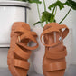 WeeBoo Best Foot Forward Platform Sandals in Brown