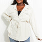 Cotton Bleu Coming to You Full Size Faux Suede Shacket