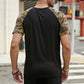 Camouflage Raglan Print Tee